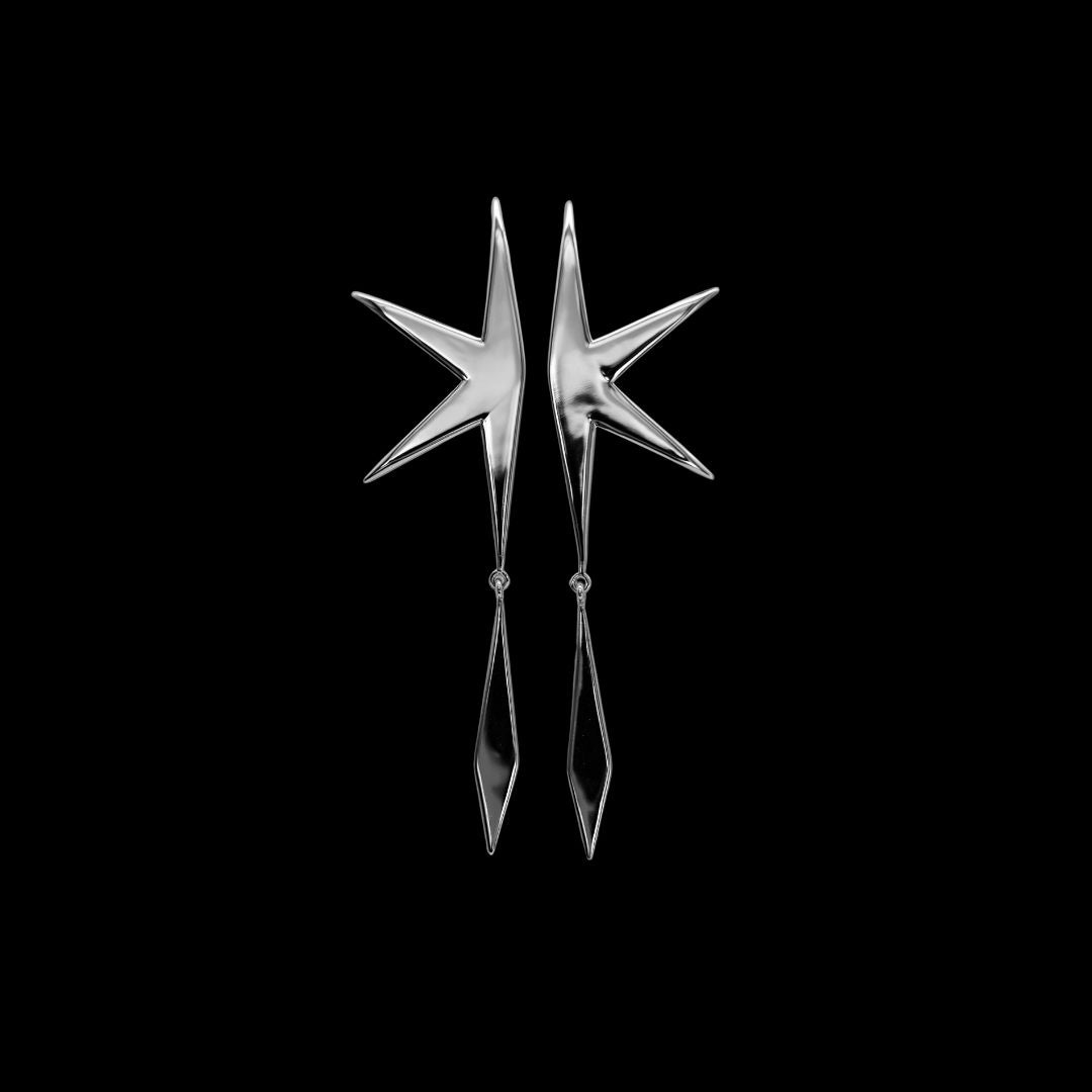 Pearly Stud Earring - Silver
