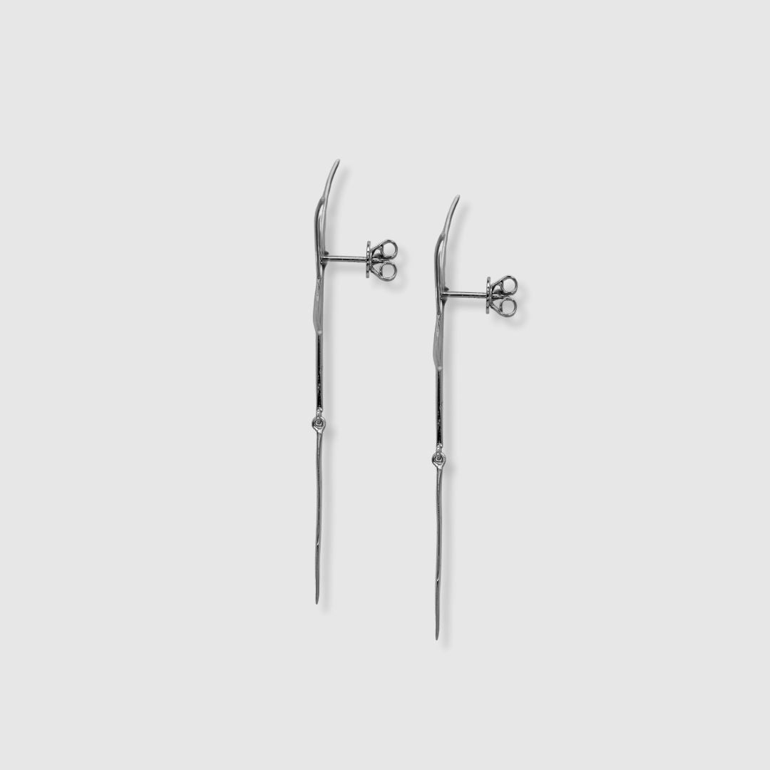 Pearly Stud Earring - Silver
