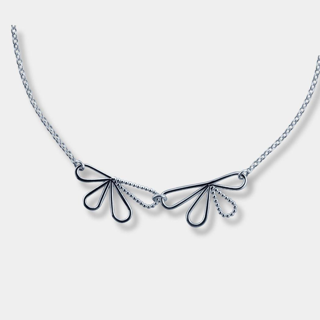 Bloom halsband i silver