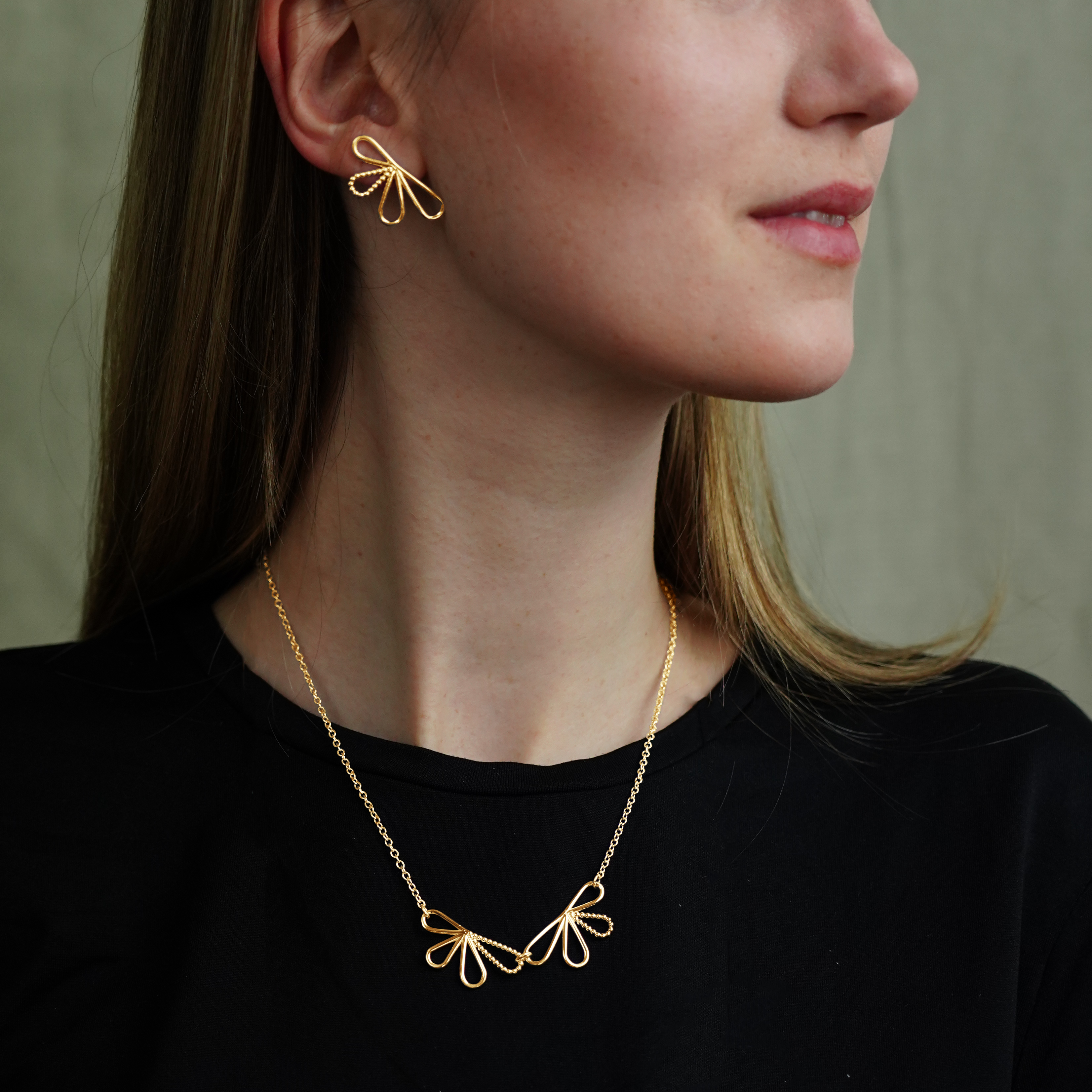 Bloom necklace - Gold