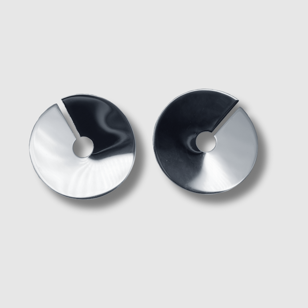 Statement örhänge i silver Grace Collection från ABCM Studio