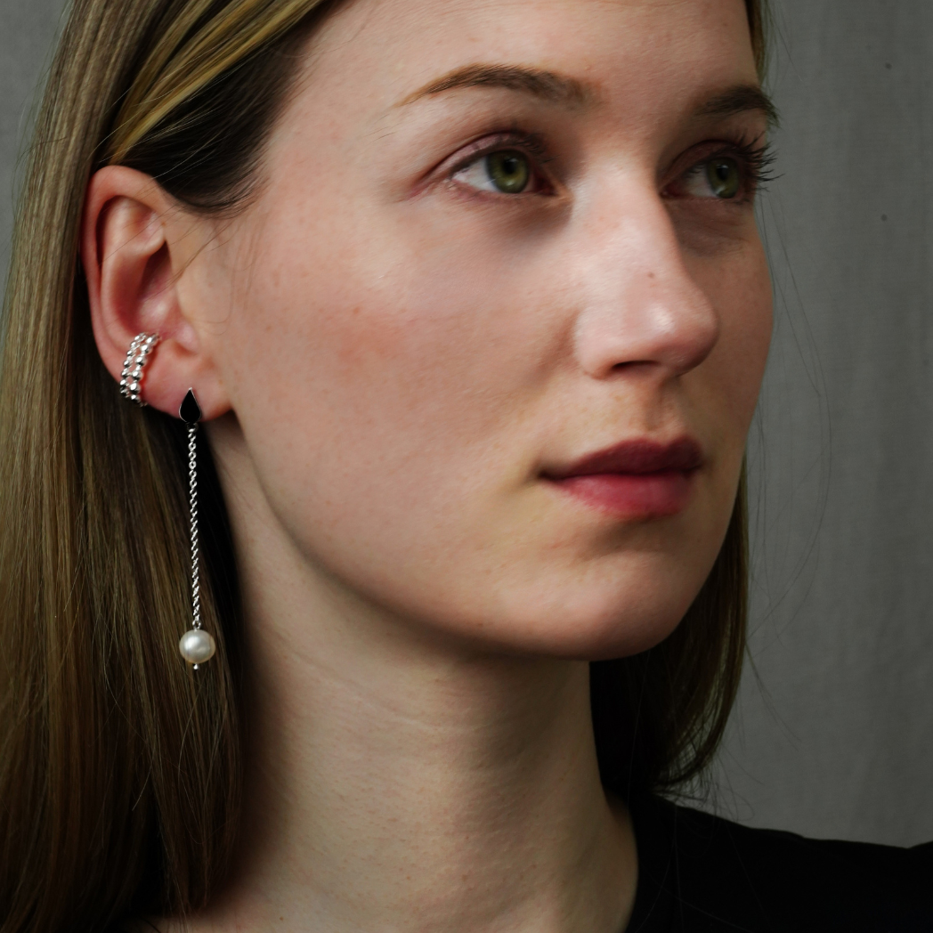 Fanny  Earcuff  2 mm - Silver