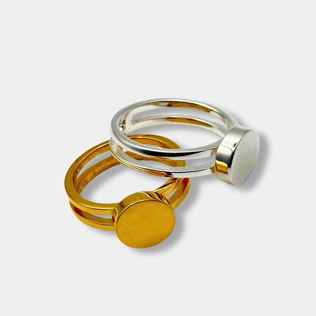 Valentina ring i guld och silver