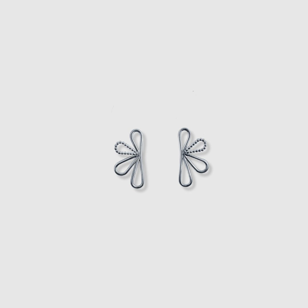 Bloom örhänge små - Silver