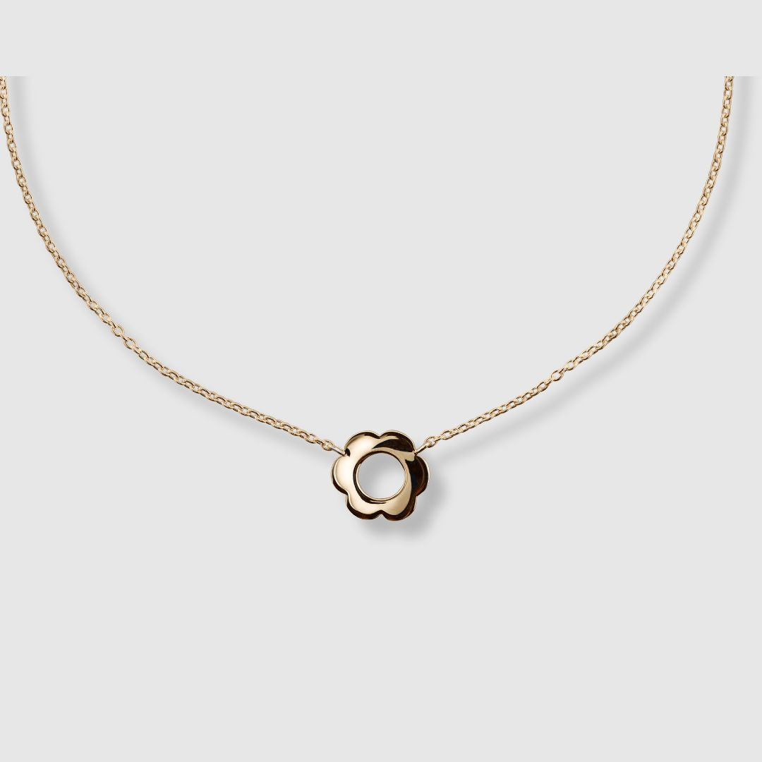 Daisy necklace gold