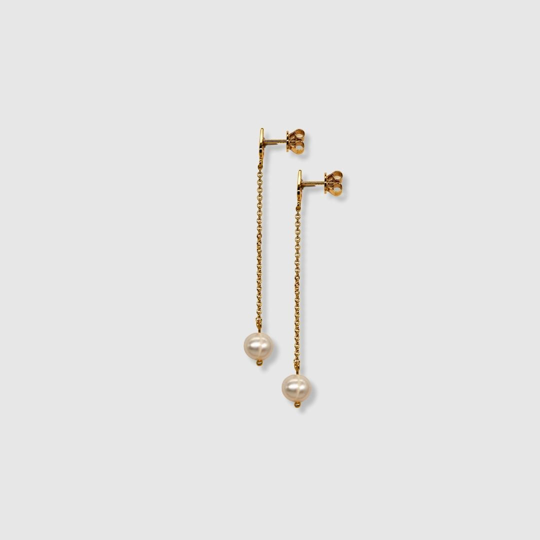 Pearly Drop örhänge - Guld