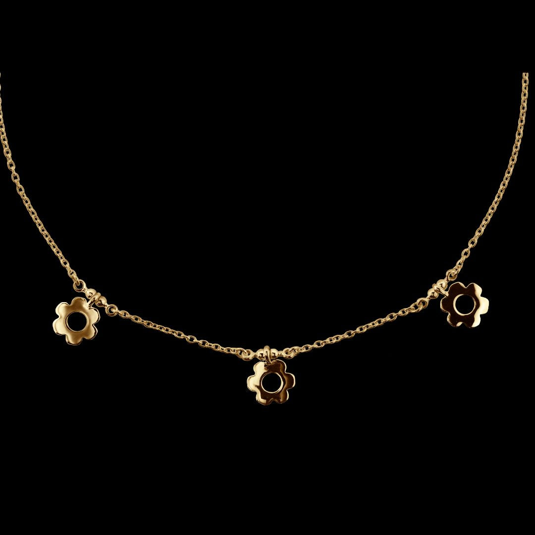 Daisy halsband Flowers - guld