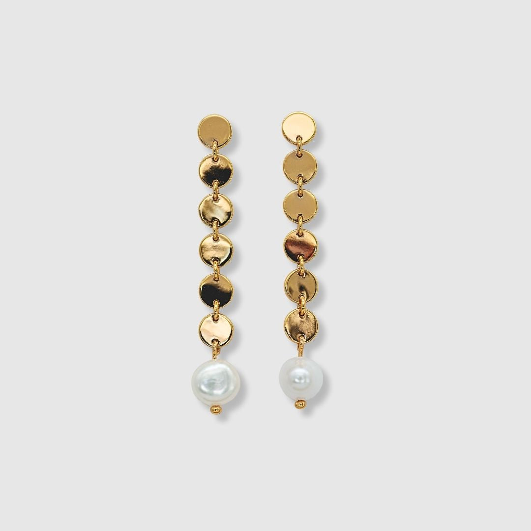 Valentina earrings long - gold