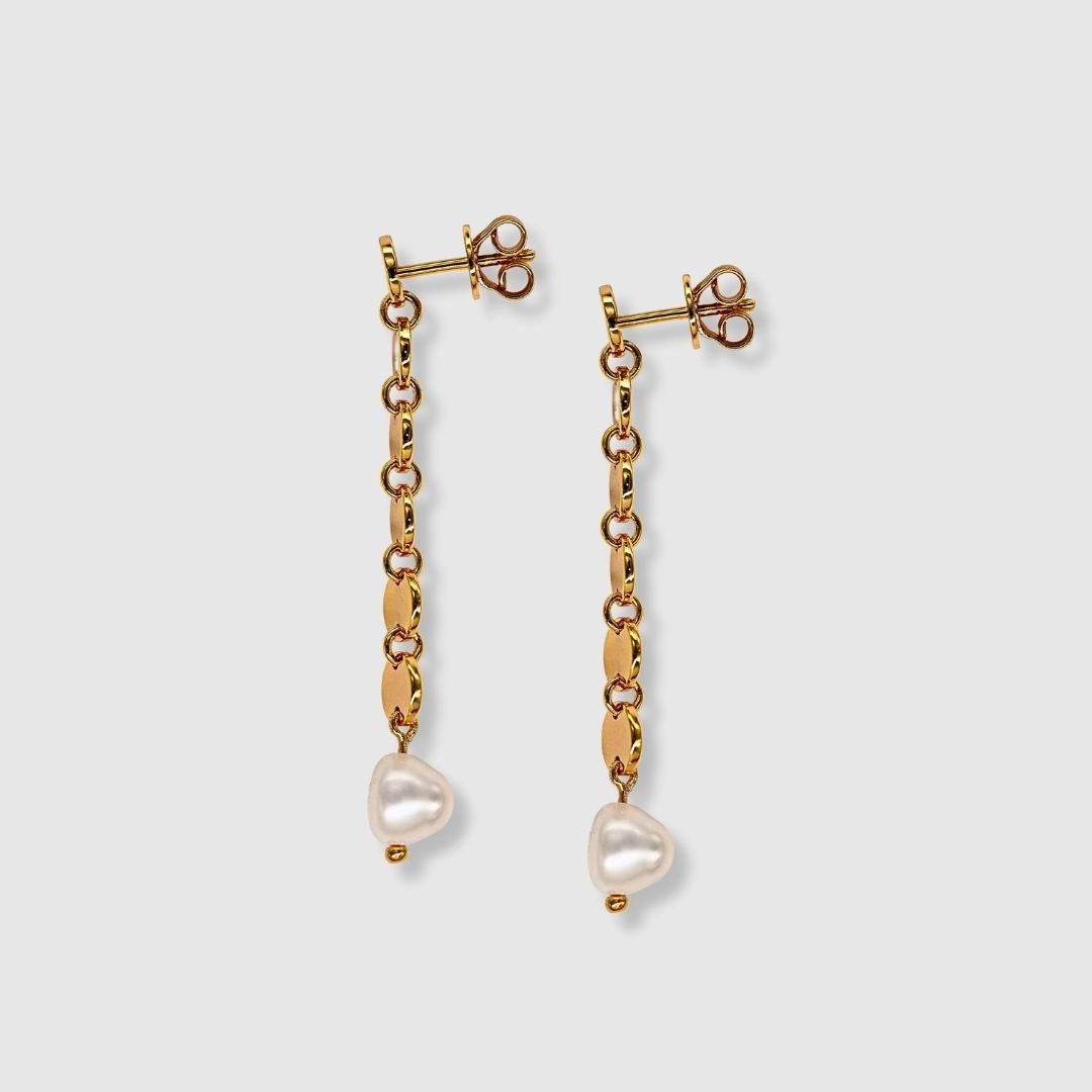 Valentina earrings long - gold