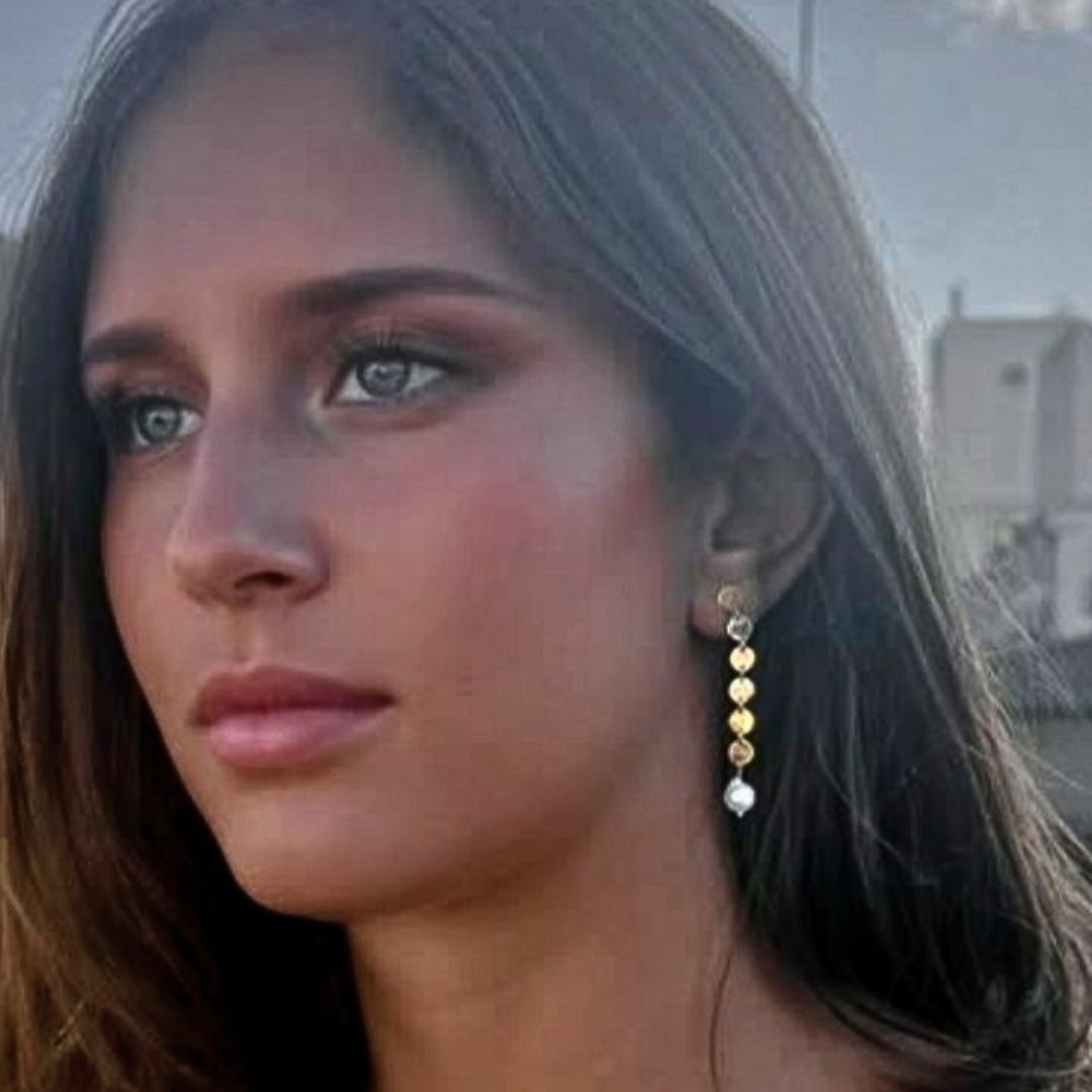 Valentina earrings long - gold