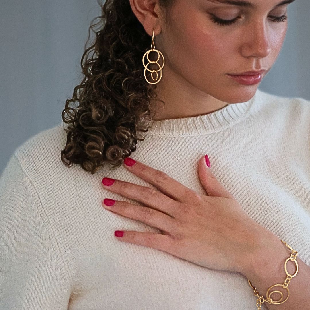 Modesty örhänge - guld