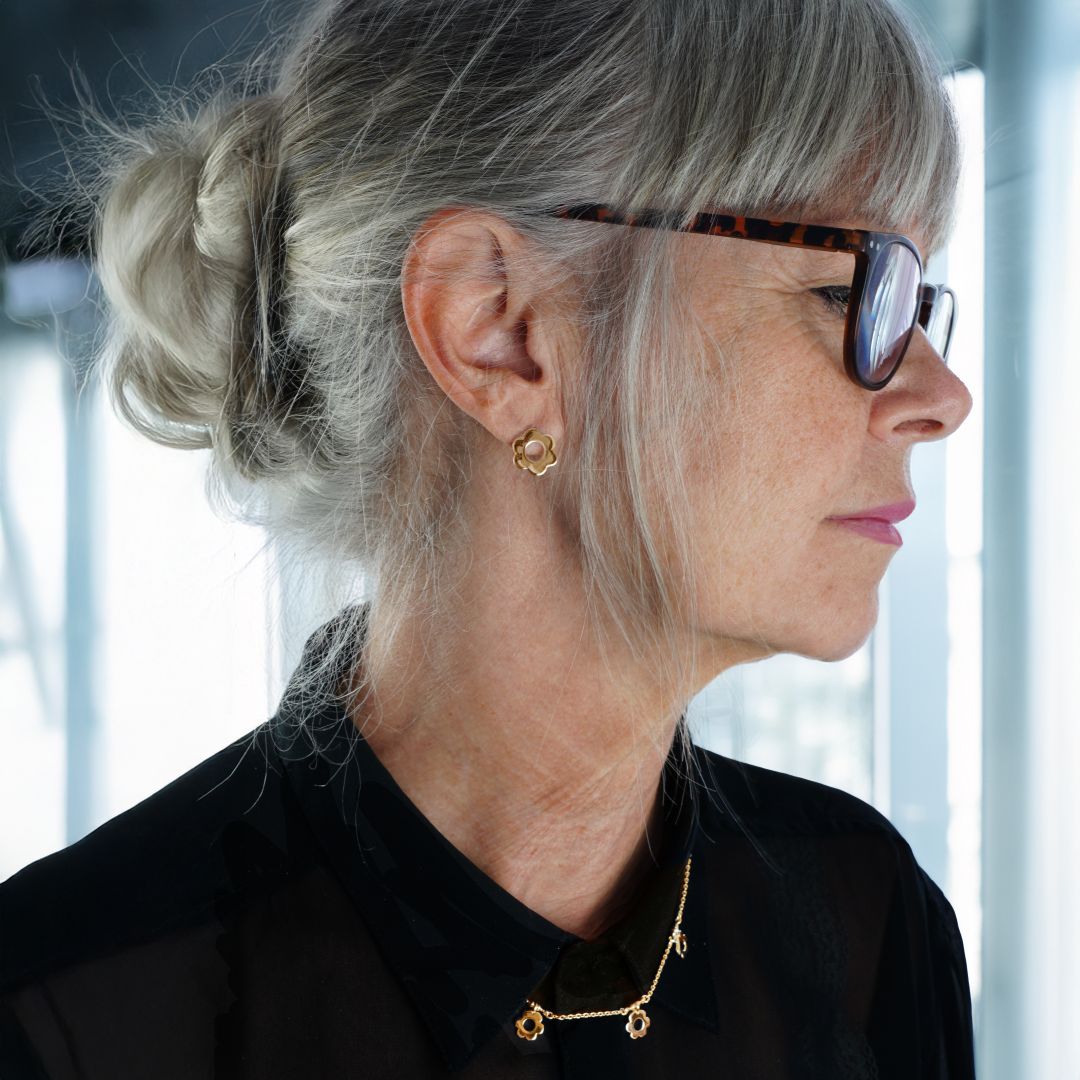 Daisy halsband Flowers - guld (Förgyllt)