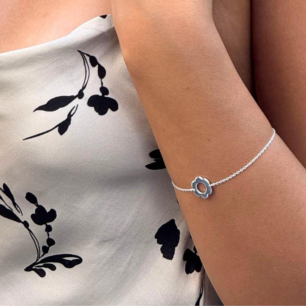 Daisy armband i silver 